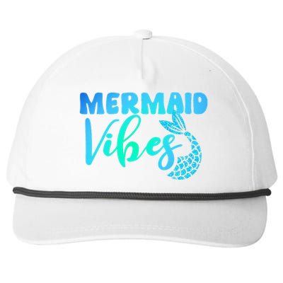 Mermaid Mermaid Vibes Tail Swimming Beach Snapback Five-Panel Rope Hat