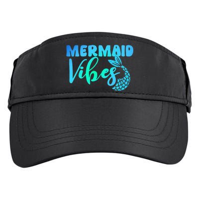 Mermaid Mermaid Vibes Tail Swimming Beach Adult Drive Performance Visor