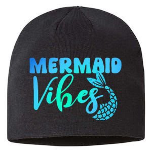 Mermaid Mermaid Vibes Tail Swimming Beach Sustainable Beanie