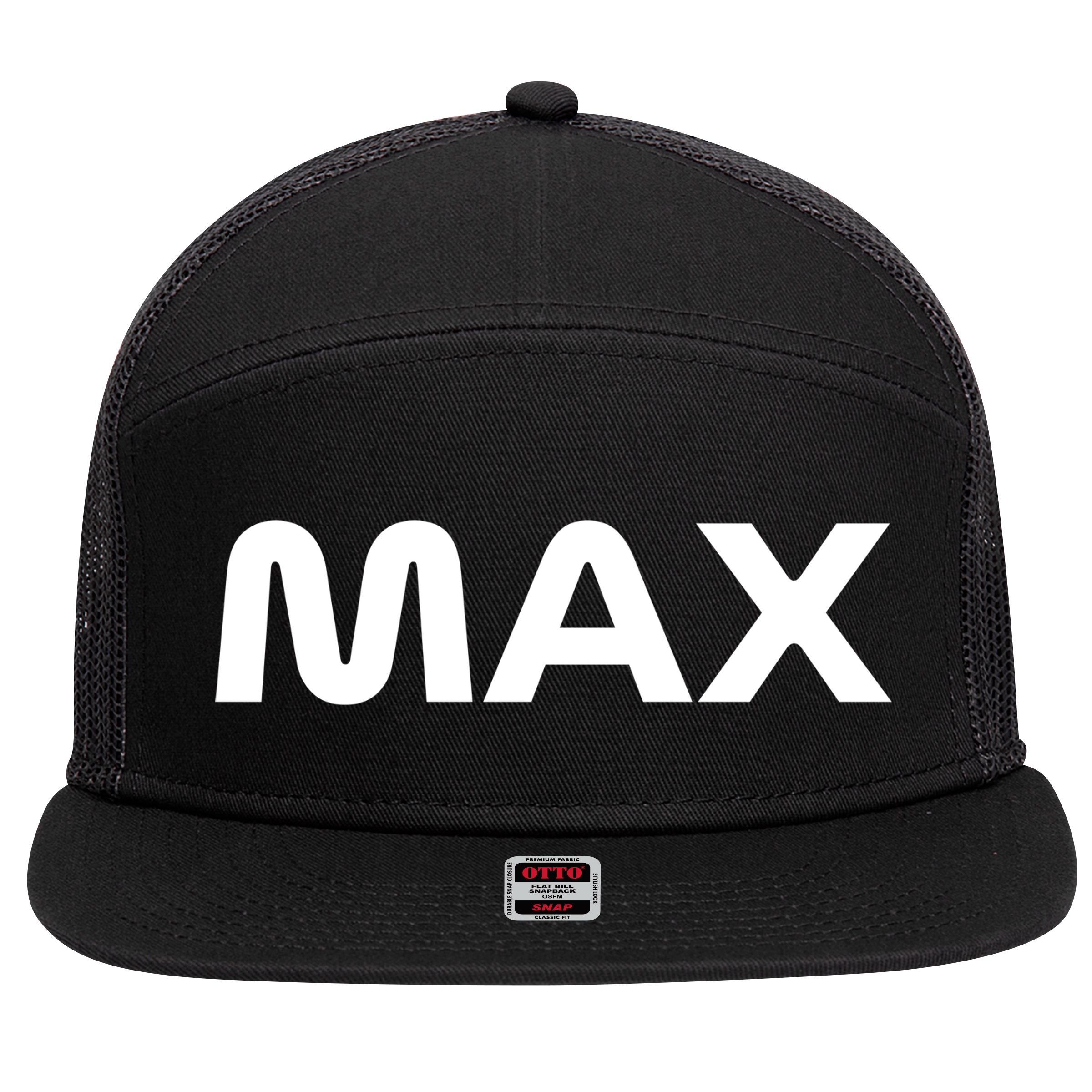 MAX 7 Panel Mesh Trucker Snapback Hat