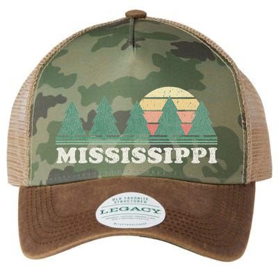 Mississippi Ms Vintage Graphic Retro 70s Design Legacy Tie Dye Trucker Hat