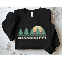 Mississippi Ms Vintage Graphic Retro 70s Design Sweatshirt