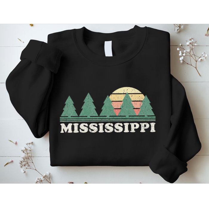 Mississippi Ms Vintage Graphic Retro 70s Design Sweatshirt