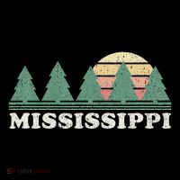 Mississippi Ms Vintage Graphic Retro 70s Design Tall T-Shirt