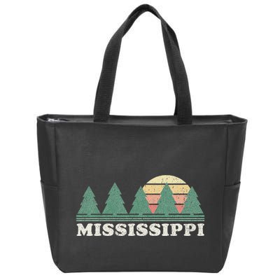 Mississippi Ms Vintage Graphic Retro 70s Design Zip Tote Bag