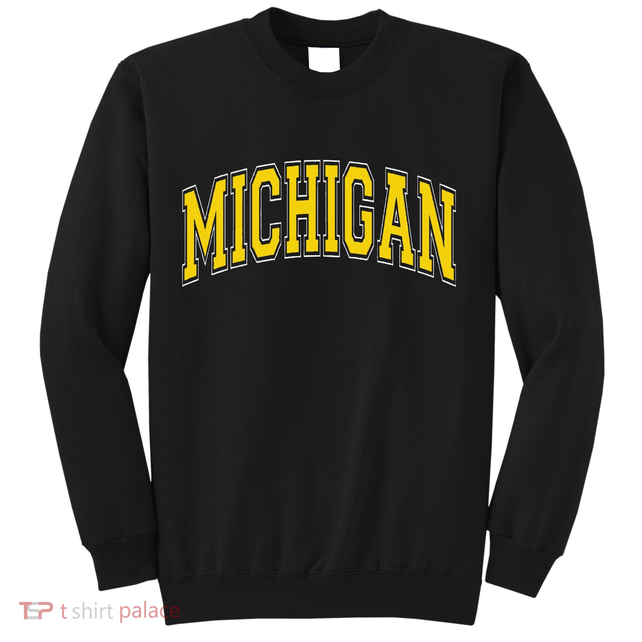 Michigan Mi Vintagestyle Maize Font Sweatshirt