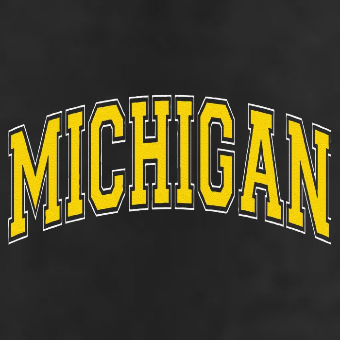 Michigan Mi Vintagestyle Maize Font Tumbler