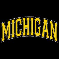 Michigan Mi Vintagestyle Maize Font Womens Tank Top
