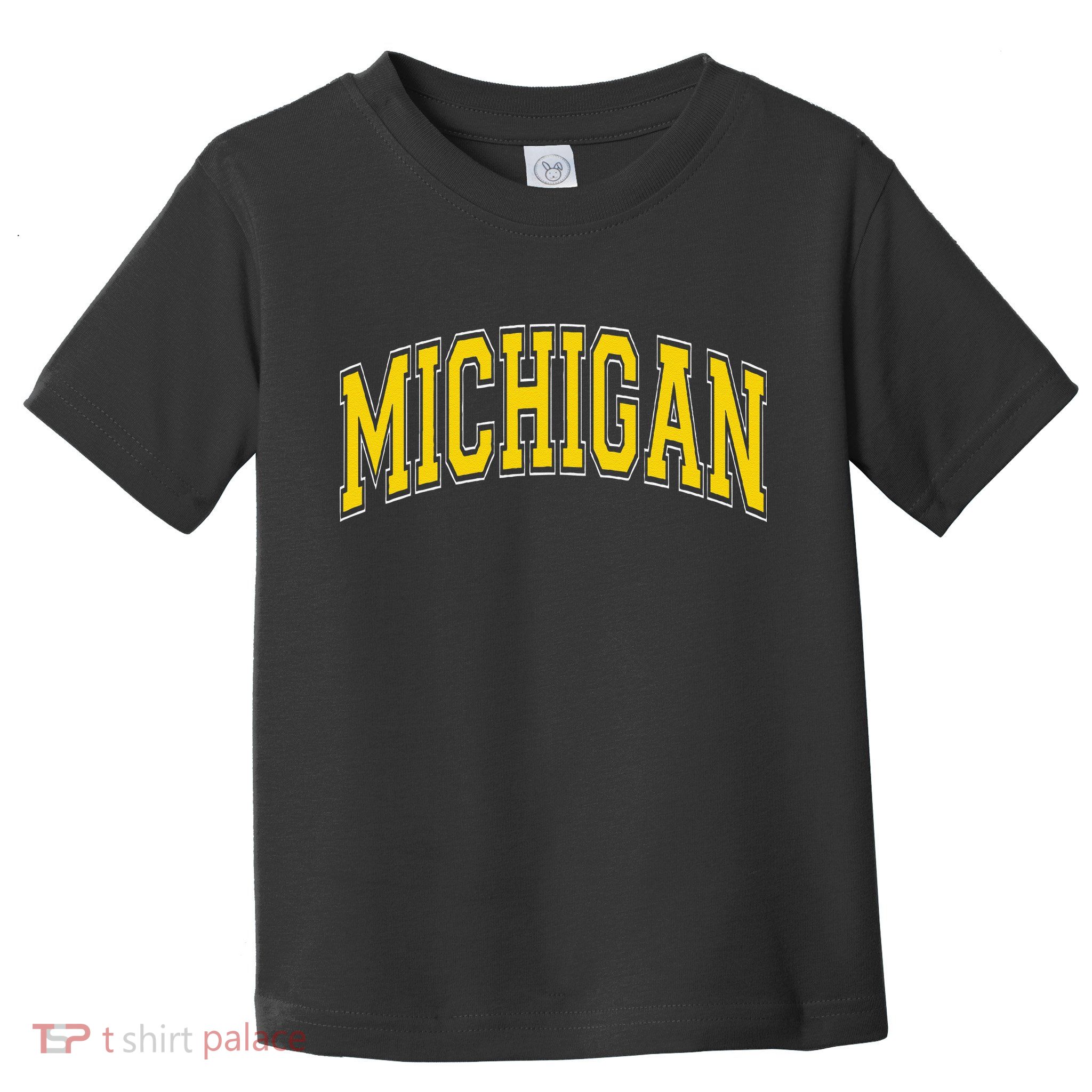 Michigan Mi Vintagestyle Maize Font Toddler T-Shirt