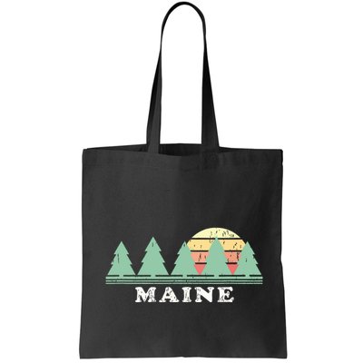 Maine Me Vintage Graphic Retro 70s Design Bag