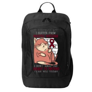 Multiple Myeloma Warrior Myeloma Cancer Awareness Funny Gift City Backpack