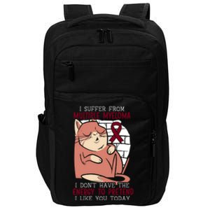 Multiple Myeloma Warrior Myeloma Cancer Awareness Funny Gift Impact Tech Backpack