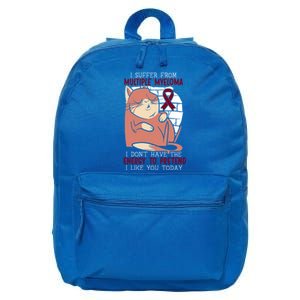 Multiple Myeloma Warrior Myeloma Cancer Awareness Funny Gift 16 in Basic Backpack