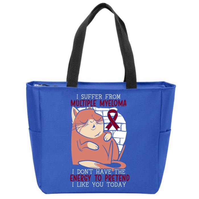 Multiple Myeloma Warrior Myeloma Cancer Awareness Funny Gift Zip Tote Bag