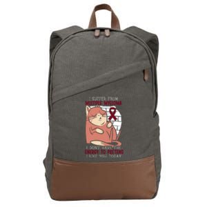 Multiple Myeloma Warrior Myeloma Cancer Awareness Funny Gift Cotton Canvas Backpack