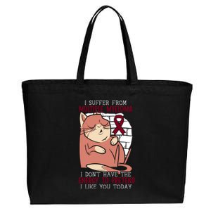 Multiple Myeloma Warrior Myeloma Cancer Awareness Funny Gift Cotton Canvas Jumbo Tote