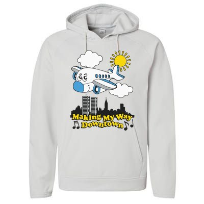 Making My Way Downtown Performance Fleece Hoodie