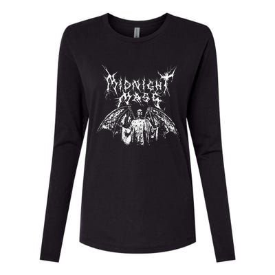 Midnight Mass White Vampire Womens Cotton Relaxed Long Sleeve T-Shirt