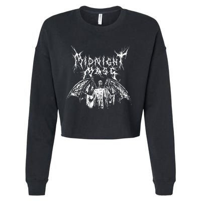 Midnight Mass White Vampire Cropped Pullover Crew