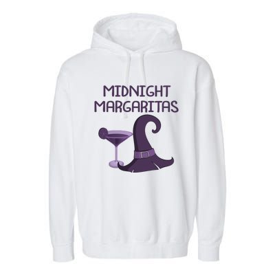 Midnight Margaritas Wiccan Pagan Cheeky Witch Funny Funny Gift Garment-Dyed Fleece Hoodie