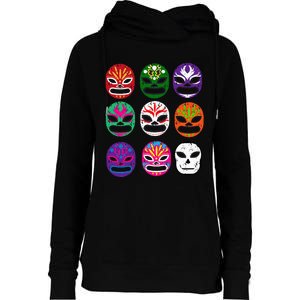 Masks Mexican Wrestling Mask Womens Funnel Neck Pullover Hood