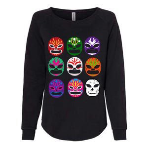 Masks Mexican Wrestling Mask Womens California Wash Sweatshirt