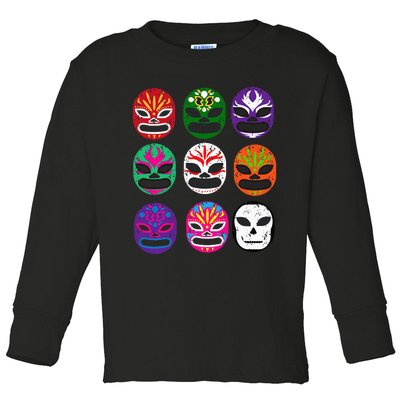 Masks Mexican Wrestling Mask Toddler Long Sleeve Shirt