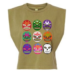 Masks Mexican Wrestling Mask Garment-Dyed Women's Muscle Tee