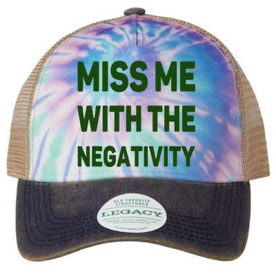 Miss Me With The Negativity Bad Guy Legacy Tie Dye Trucker Hat