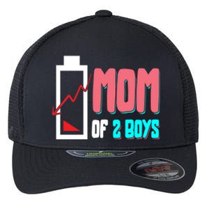 Mom Mother Wife Grandma Low Battery Moms Gift Flexfit Unipanel Trucker Cap