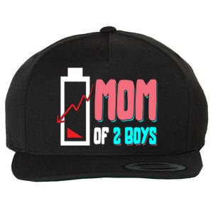 Mom Mother Wife Grandma Low Battery Moms Gift Wool Snapback Cap