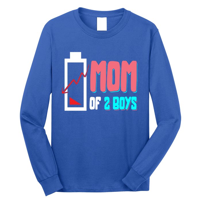 Mom Mother Wife Grandma Low Battery Moms Gift Long Sleeve Shirt