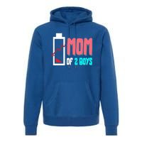 Mom Mother Wife Grandma Low Battery Moms Gift Premium Hoodie