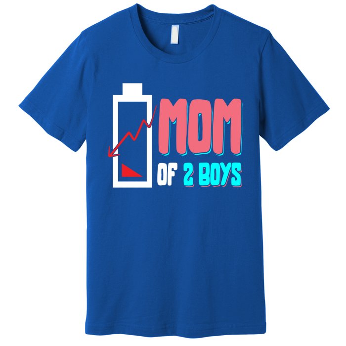 Mom Mother Wife Grandma Low Battery Moms Gift Premium T-Shirt