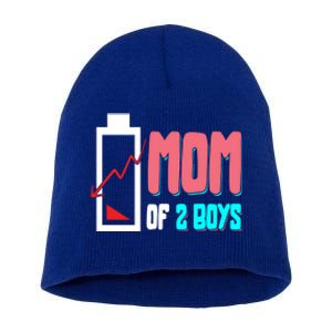 Mom Mother Wife Grandma Low Battery Moms Gift Short Acrylic Beanie