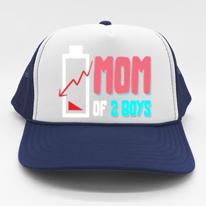 Mom Mother Wife Grandma Low Battery Moms Gift Trucker Hat