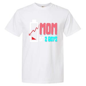 Mom Mother Wife Grandma Low Battery Moms Gift Garment-Dyed Heavyweight T-Shirt