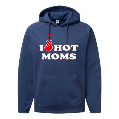 Mom Mother Wife Grandma Mama Moms Gift Performance Fleece Hoodie