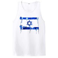 Marina Medvin Wearing Distressed Israeli Flag PosiCharge Competitor Tank