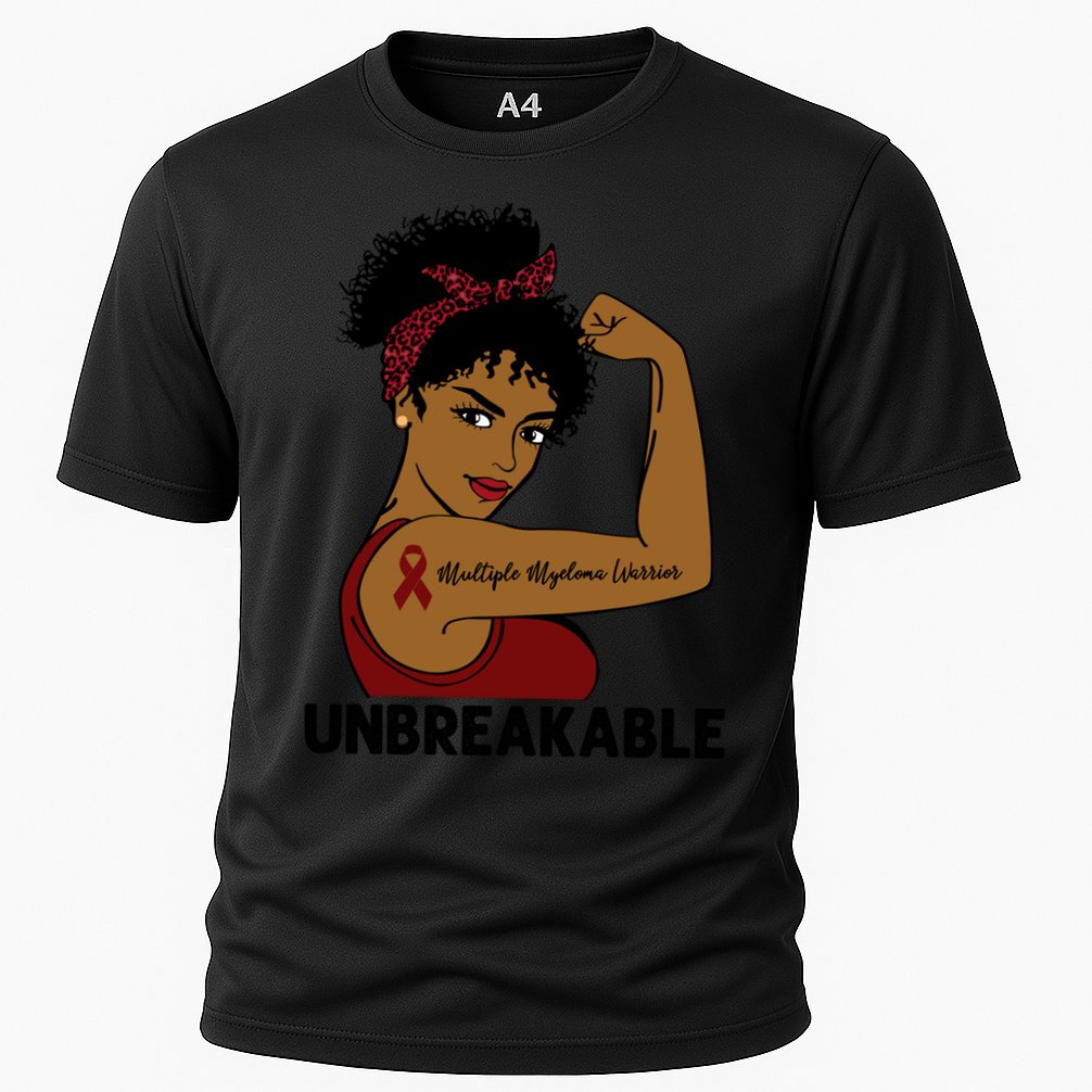 Multiple Myeloma Warrior Black Unbreakable Awareness Gift Cooling Performance Crew T-Shirt