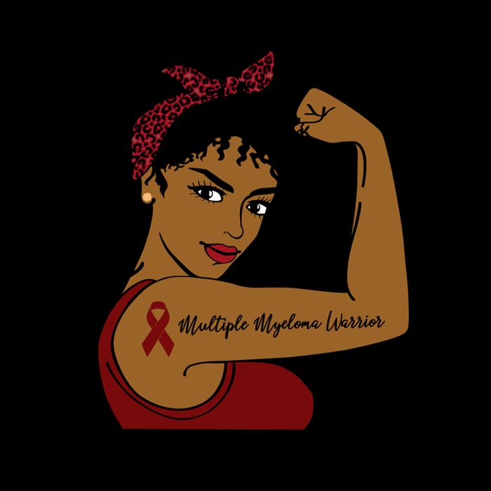 Multiple Myeloma Warrior Black Unbreakable Awareness Gift Cooling Performance Crew T-Shirt