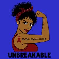 Multiple Myeloma Warrior Black Unbreakable Awareness Gift Hoodie