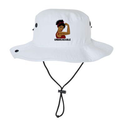 Multiple Myeloma Warrior Black Unbreakable Awareness Gift Legacy Cool Fit Booney Bucket Hat