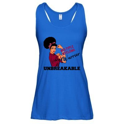 Multiple Myeloma Warrior Unbreakable African American Cool Gift Ladies Essential Flowy Tank