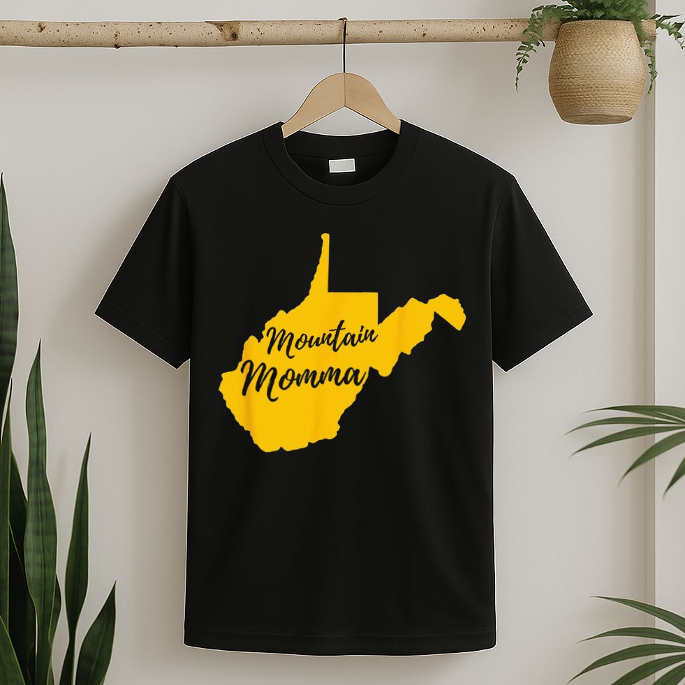 Mountain Momma West Virginia State Map T-Shirt
