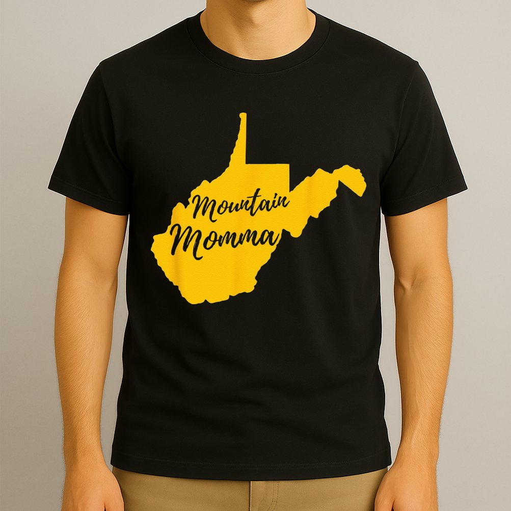 Mountain Momma West Virginia State Map T-Shirt