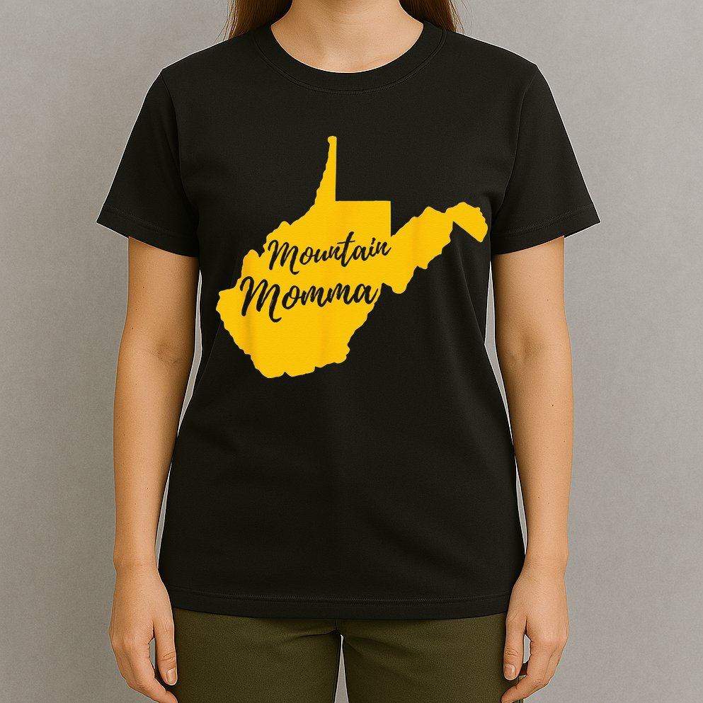 Mountain Momma West Virginia State Map T-Shirt