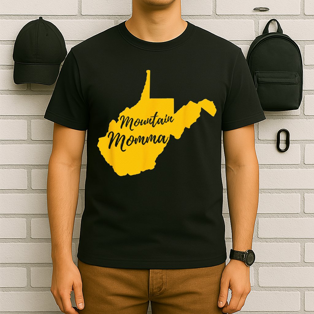 Mountain Momma West Virginia State Map T-Shirt