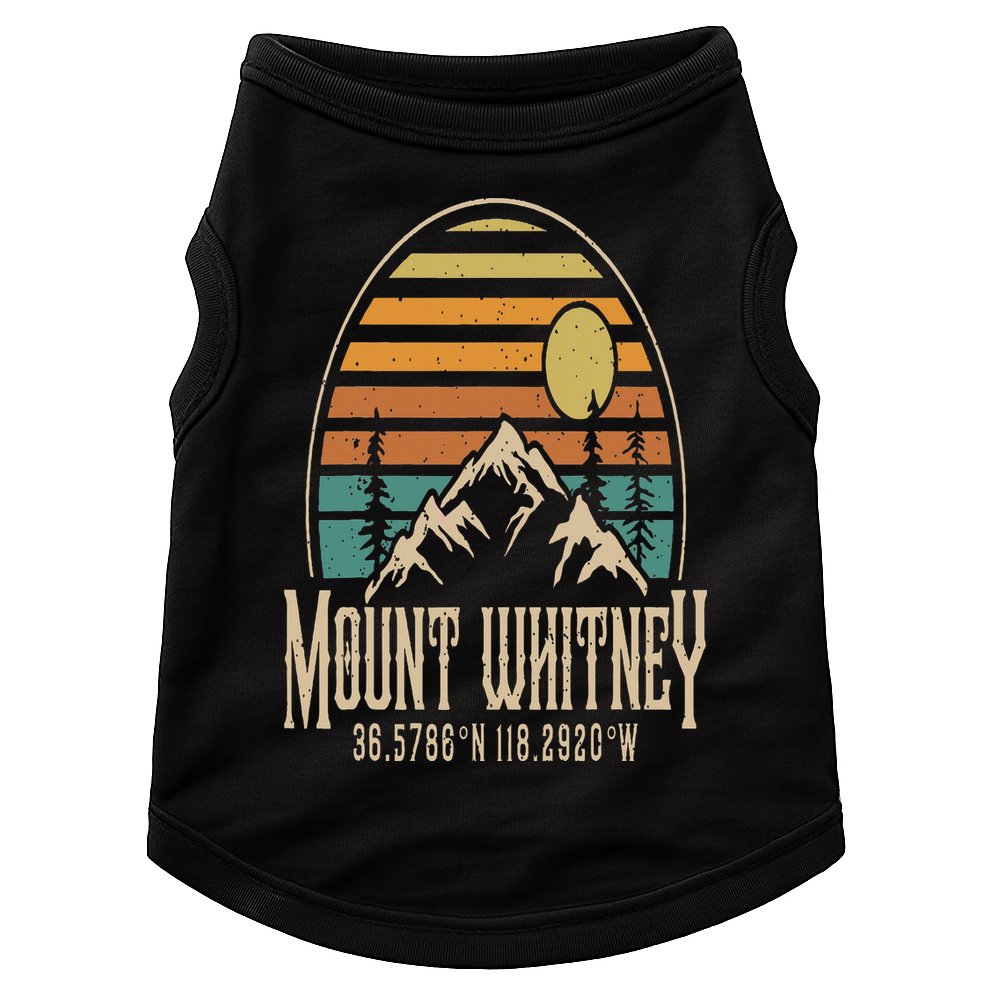 Mountain Mt. Whitney California Hiking Camping Mount Whitney Doggie Tank