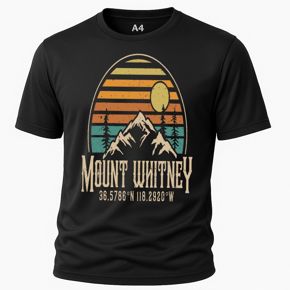 Mountain Mt. Whitney California Hiking Camping Mount Whitney Cooling Performance Crew T-Shirt